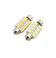 1.5 Watts - 24 Volts - C5W - Festoon Led Bulb - SV8.5 - White - D15*42mm - SJ5050-8S-24-W - AZLED